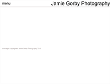 Tablet Screenshot of jamiegorbyphotography.com